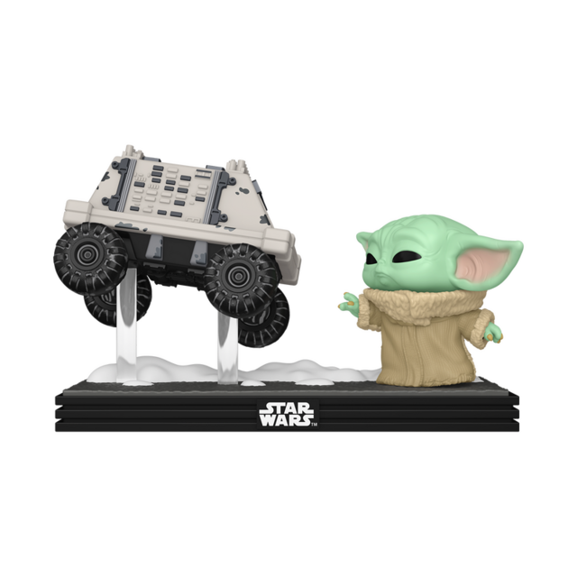 POP! Moments Star Wars the Mandalorian & Grogu Bobblehead Grogu with Polar Mouse Droid