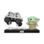 Funko POP! Moments Star Wars the Mandalorian & Grogu Bobblehead Grogu with Polar Mouse Droid