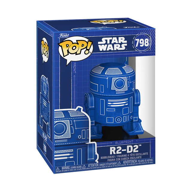 POP! Star Wars R2-D2 (Blueprint) #798 Bobblehead 9cm