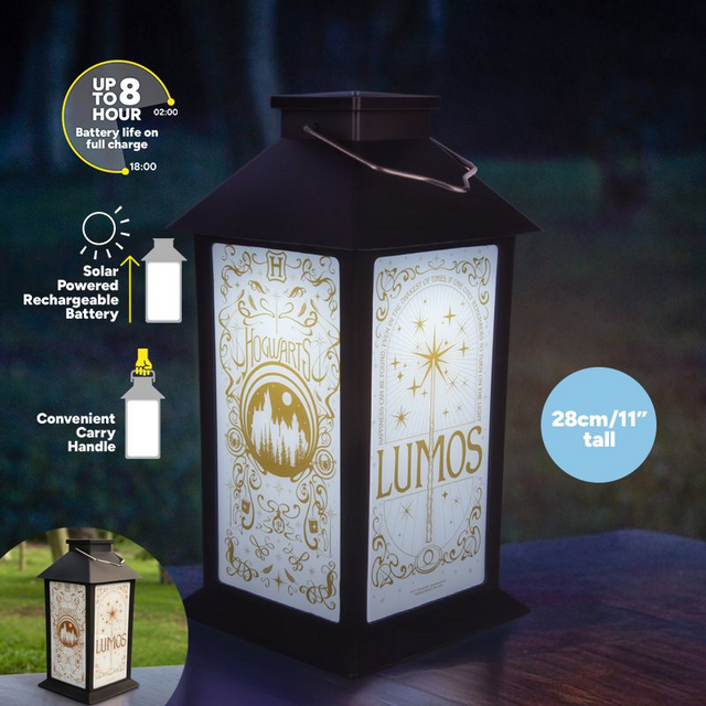 Harry Potter Hogwarts Printed Solar Lantern 28cm
