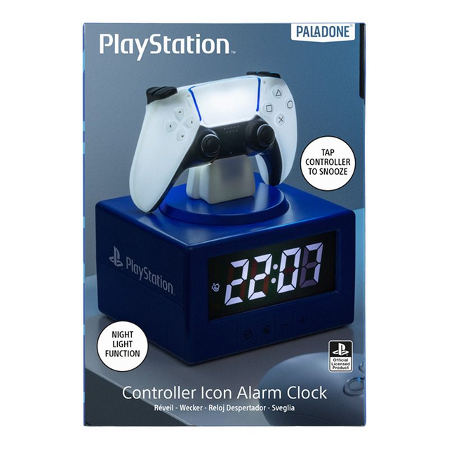 Playstation Controller Icon Alarm Clock 13cm
