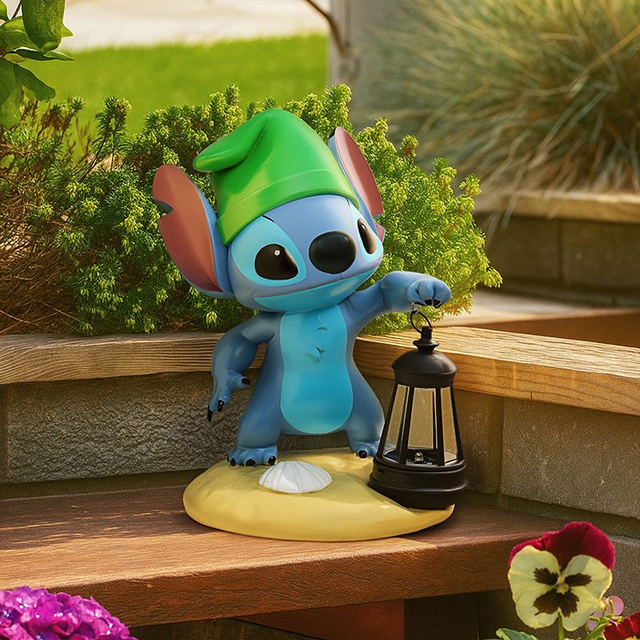 Stitch Gnome LunaGlo Solar Light 26cm