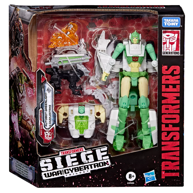 Transformers War for Cybertron: Siege Deluxe Class Autobot Greenlight & Dazzlestrike