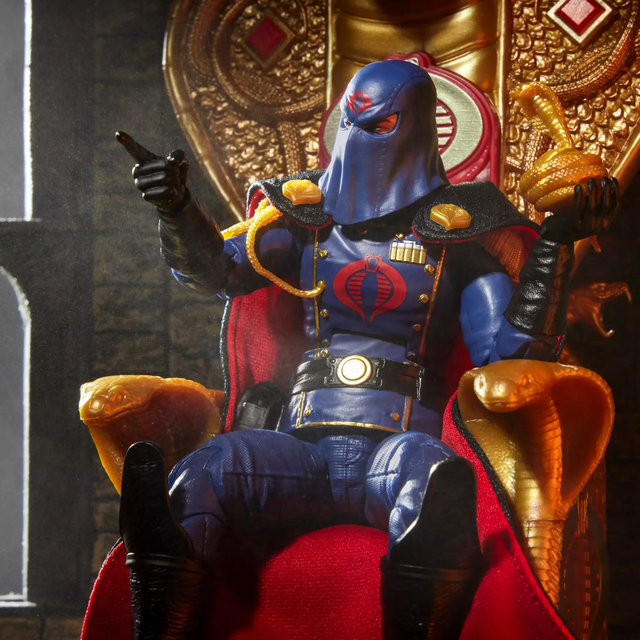 G.I. Joe Classified Series #221 Cobra Commander (Dress Uniform and Throne) Action Figure 15cm