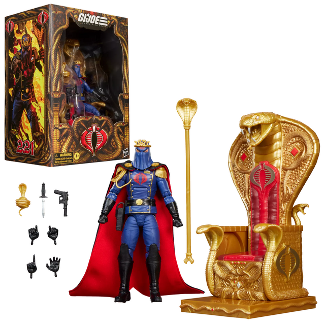 G.I. Joe Classified Series #221 Cobra Commander (Dress Uniform and Throne) Action Figure 15cm