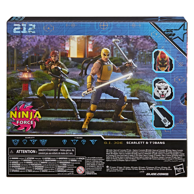 G.I. Joe Classified Series #212 Ninja Force Scarlett and T'Jbang