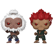 POP! Games Street Fighter 6 Akuma + Chase #1261 Vinyl Figure 10cm