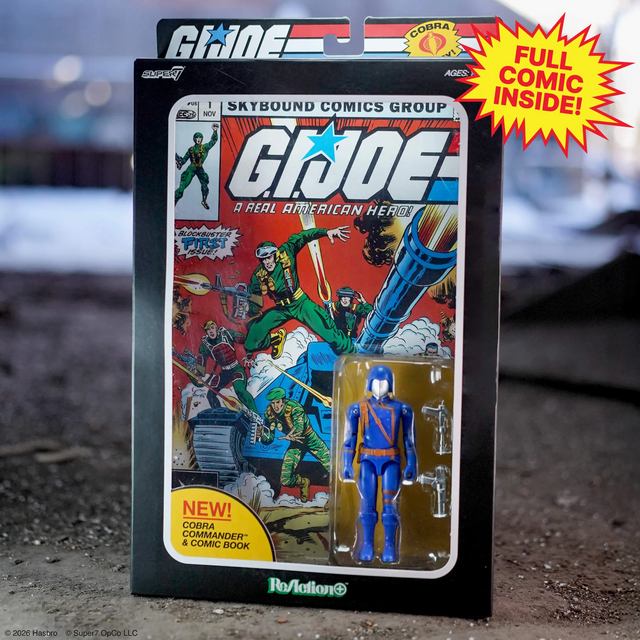 G.I. Joe ReAction+ Cobra Commander (Skybound Comic Box Series, Issue #1) Action Figure 10cm