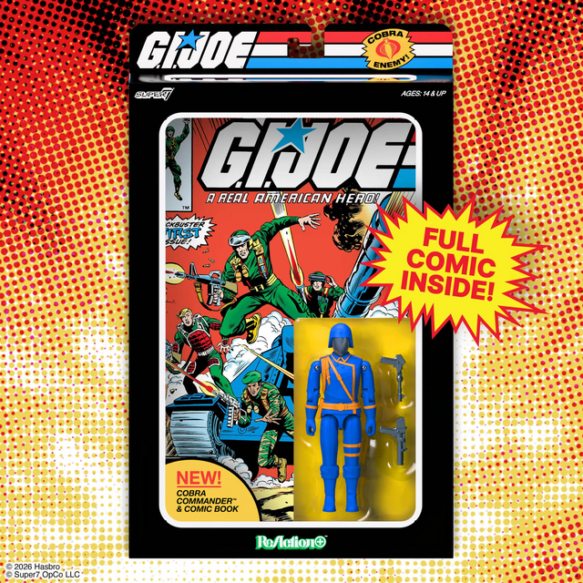 G.I. Joe ReAction+ Cobra Commander (Skybound Comic Box Series, Issue #1) Action Figure 10cm