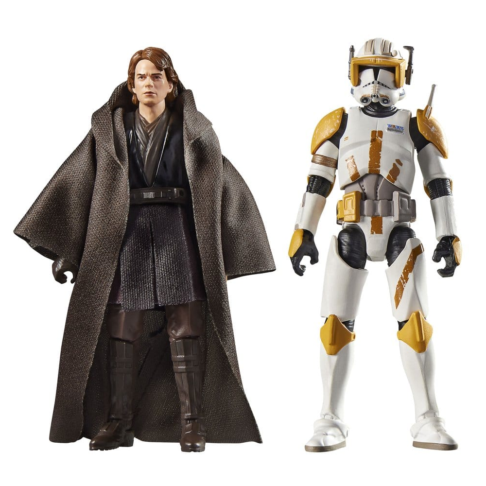 Hasbro Star Wars Vintage Anakin Skywalker & Clone Commander Cody