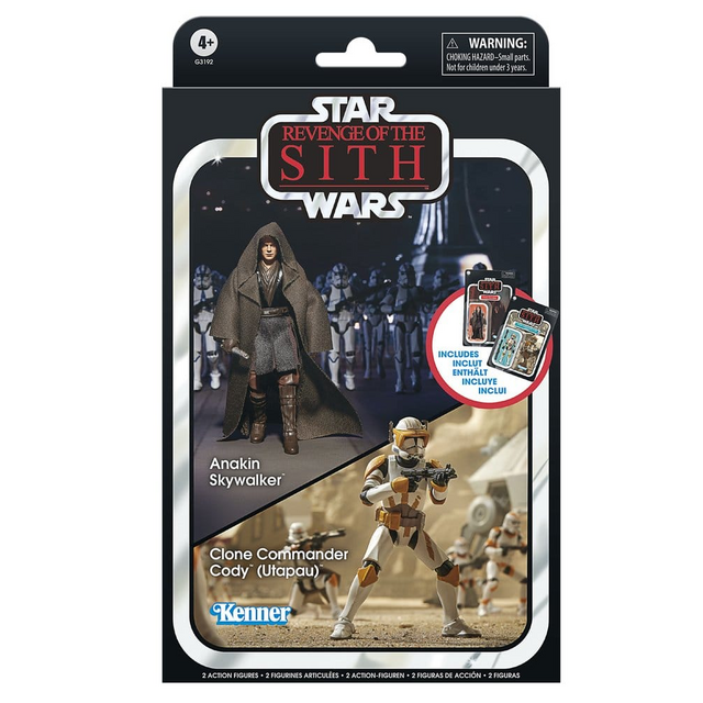 Star Wars Episode III Vintage Collection Anakin Skywalker & Clone Commander Cody (Utapau) Action Figure 2-Pack 10cm