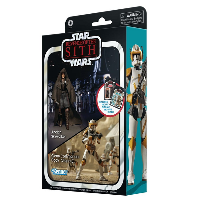 Star Wars Episode III Vintage Collection Anakin Skywalker & Clone Commander Cody (Utapau) Action Figure 2-Pack 10cm