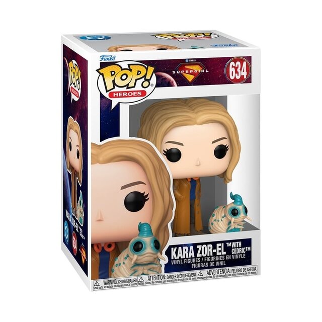 POP! Heroes Supergirl Kara Zor-El with Cedric #624 Vinyl Figure 9cm