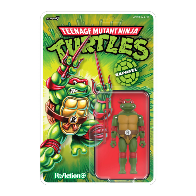 Teenage Mutant Ninja Turtles ReAction+ Wave 01  Raphael 10cm