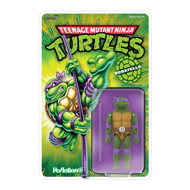Teenage Mutant Ninja Turtles ReAction+ Wave 01 Donatello 10cm