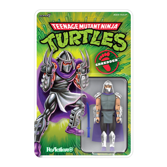 Teenage Mutant Ninja Turtles ReAction+ Wave 01 Shredder 10cm