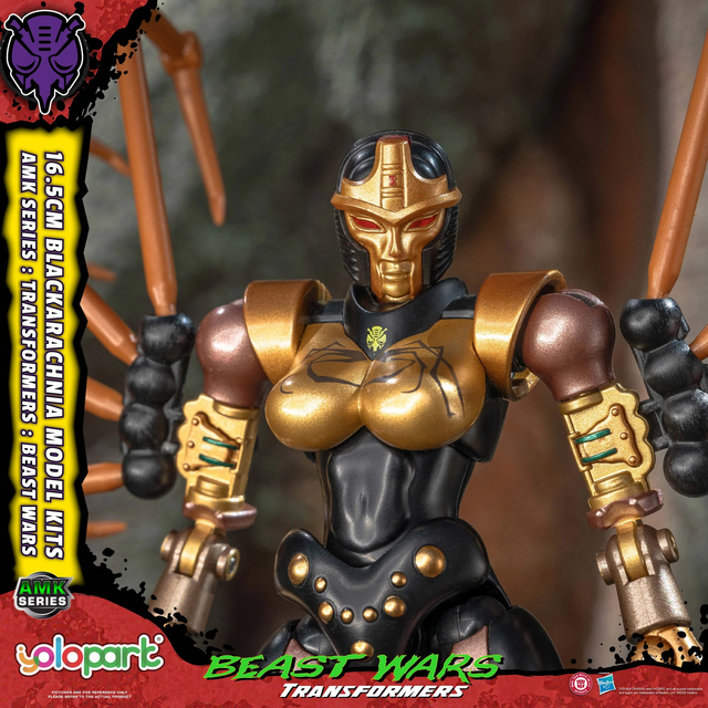 Transformers Beast Wars AMK Series Blackarachnia Plastic Model Kit 18cm