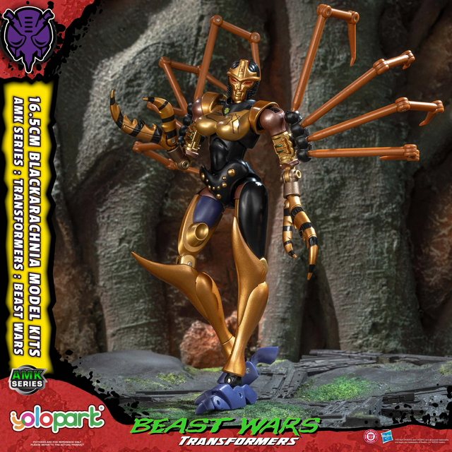 Transformers Beast Wars AMK Series Blackarachnia Plastic Model Kit 18cm