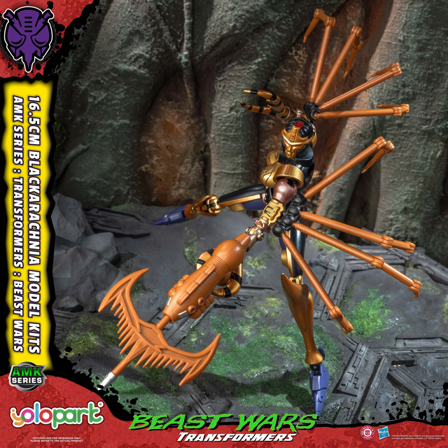 Transformers Beast Wars AMK Series Blackarachnia Plastic Model Kit 18cm