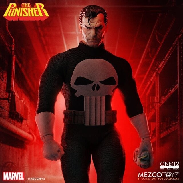 One:12 Collective Marvel Comics The Punisher Action Figure 17cm