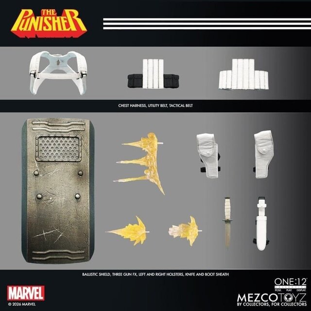 One:12 Collective Marvel Comics The Punisher Action Figure 17cm