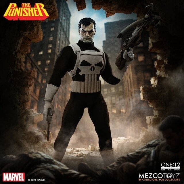 One:12 Collective Marvel Comics The Punisher Action Figure 17cm