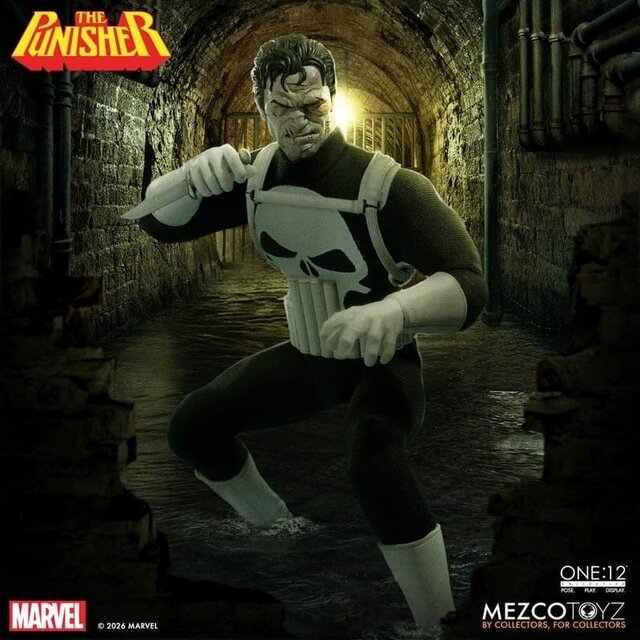 One:12 Collective Marvel Comics The Punisher Action Figure 17cm