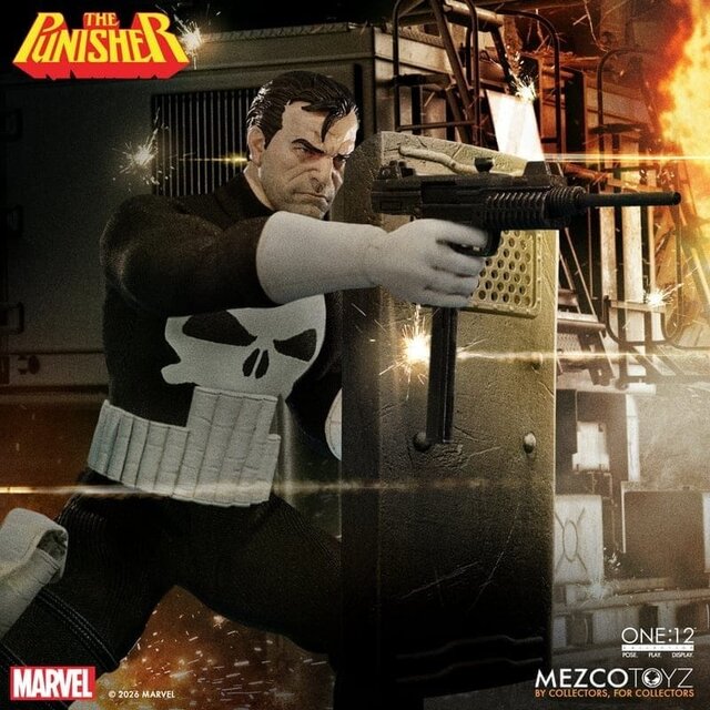 One:12 Collective Marvel Comics The Punisher Action Figure 17cm