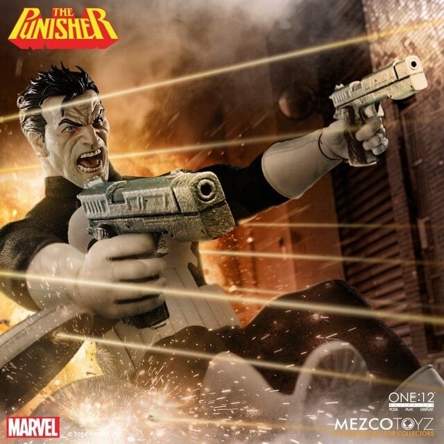 One:12 Collective Marvel Comics The Punisher Action Figure 17cm