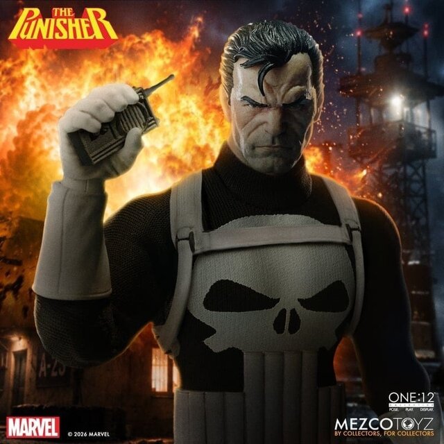 One:12 Collective Marvel Comics The Punisher Action Figure 17cm