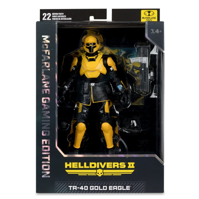 Gaming Edition Helldivers II TR4-40 Gold Eagle Action Figure 18cm