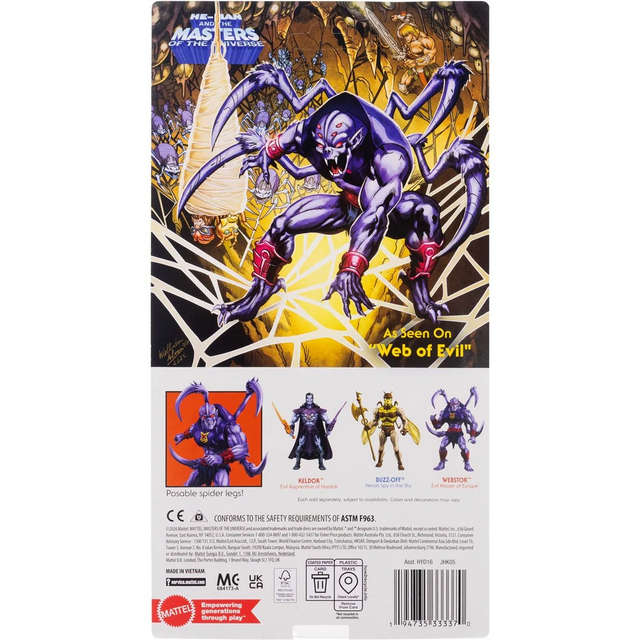 Masters of the Universe Origins 200X Cartoon Collection Webstor Action Figure 14cm