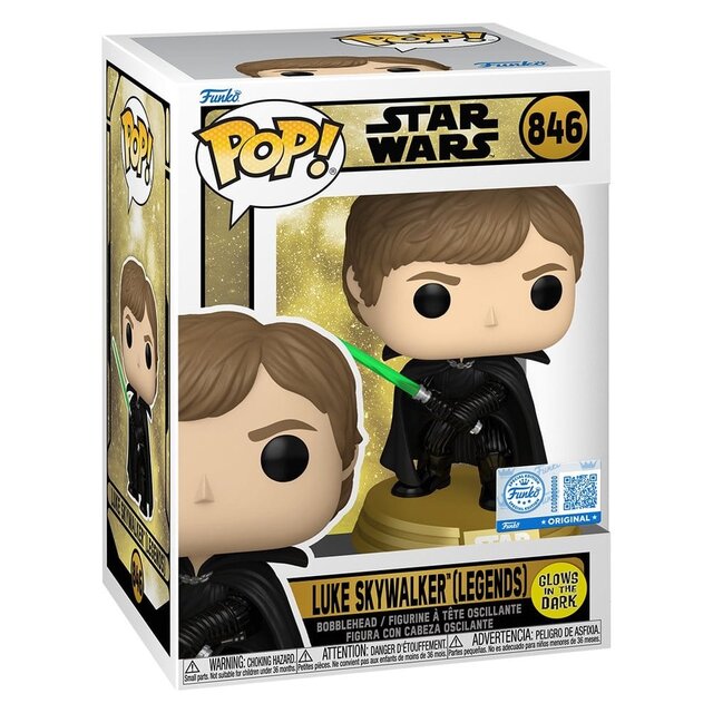POP! Star Wars Luke Skywalker (Legends) #846 Glow in the Dark Bobblehead