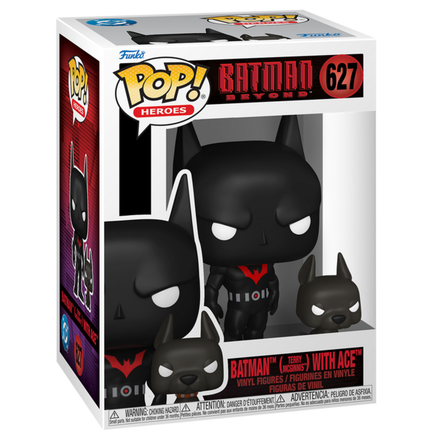 POP! Heroes Batman Beyond Batman (Terry McGinnis) with Ace #627 Vinyl Figure 9cm