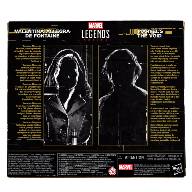 Thunderbolts Marvel Legends Valentina Allegra de Fontaine and Marvel’s The Void Action Figure 2-Pack 15cm