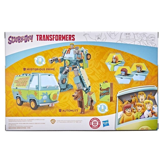 Transformers x Scooby-Doo Mysterious Prime & Automutt 2-Pack Action Figures 15 cm