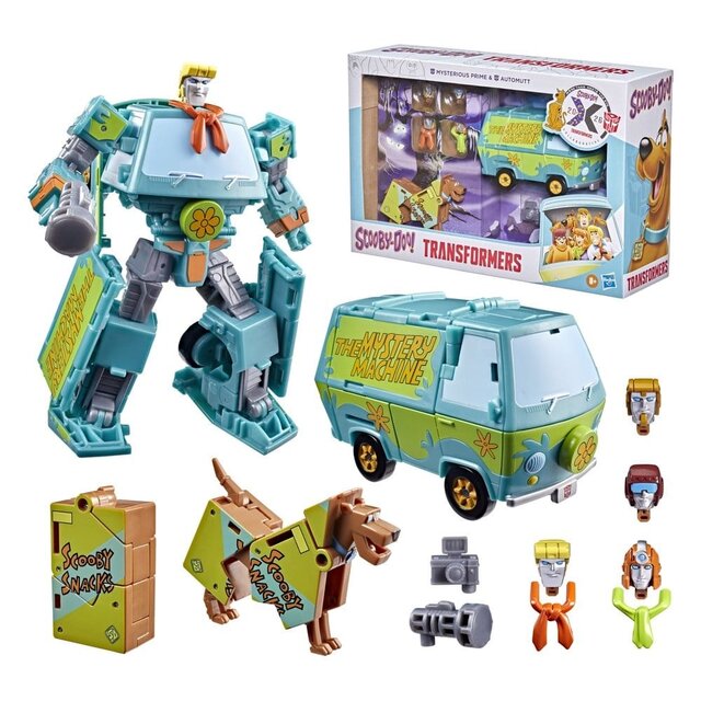 Transformers x Scooby-Doo Mysterious Prime & Automutt 2-Pack Action Figures 15 cm