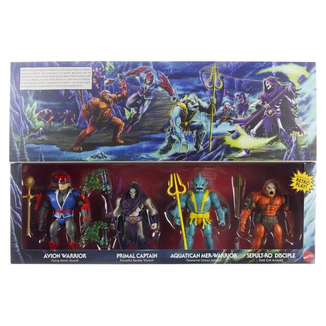 Masters of the Universe Origins 4-Pack Battle for Subternia 14cm