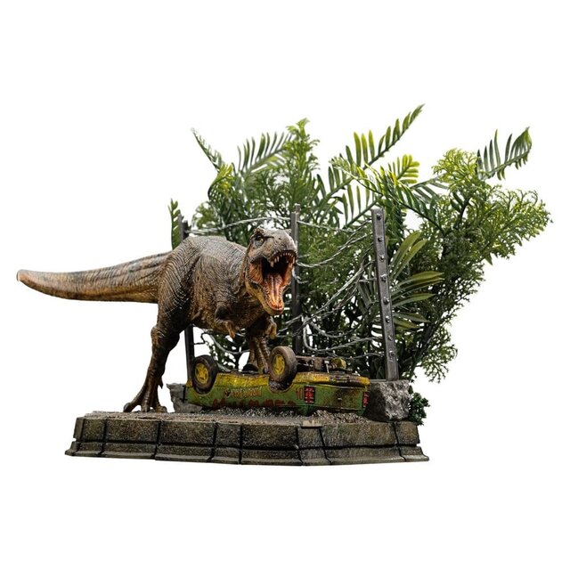 Jurassic Park Icons Statue T-Rex Breakout Set A 17 cm