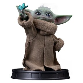 Grogu Collection Statue Grogu Butterfly Wonder