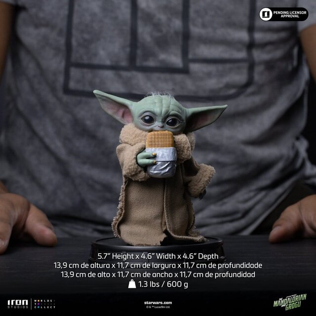 The Mandalorian & Grogu Collection Statue Grogu Food Cart Snack 14cm
