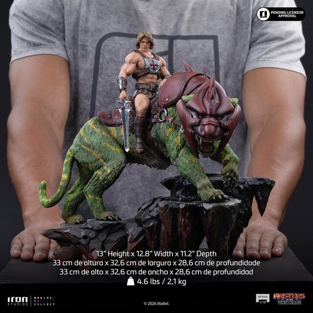 Masters of the Universe Art Scale Statue 1/10 He-Man and Battle Cat 33 cm