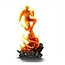 Iron Studios Fantastic Four Art Scale Statue 1/10 Human Torch 30cm