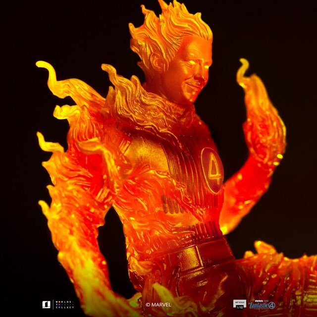 Fantastic Four Art Scale Statue 1/10 Human Torch 30cm