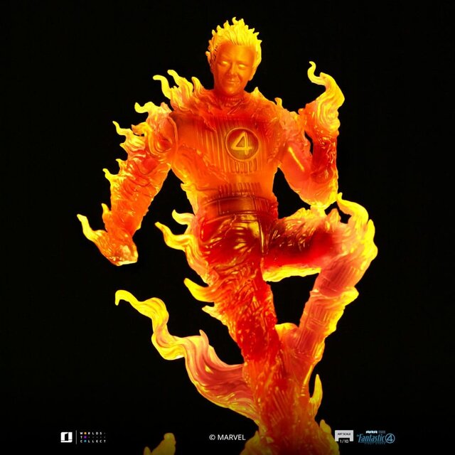 Fantastic Four Art Scale Statue 1/10 Human Torch 30cm