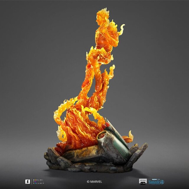 Fantastic Four Art Scale Statue 1/10 Human Torch 30cm