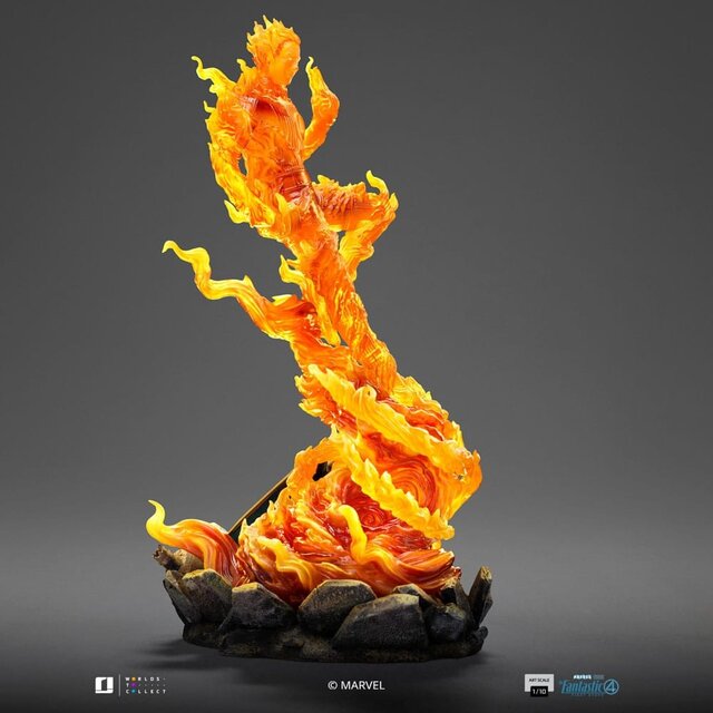 Fantastic Four Art Scale Statue 1/10 Human Torch 30cm