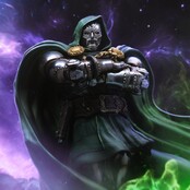 The Infinity Gauntlet Marvel Legends Diorama Statue 1/10 Doctor Doom 30cm