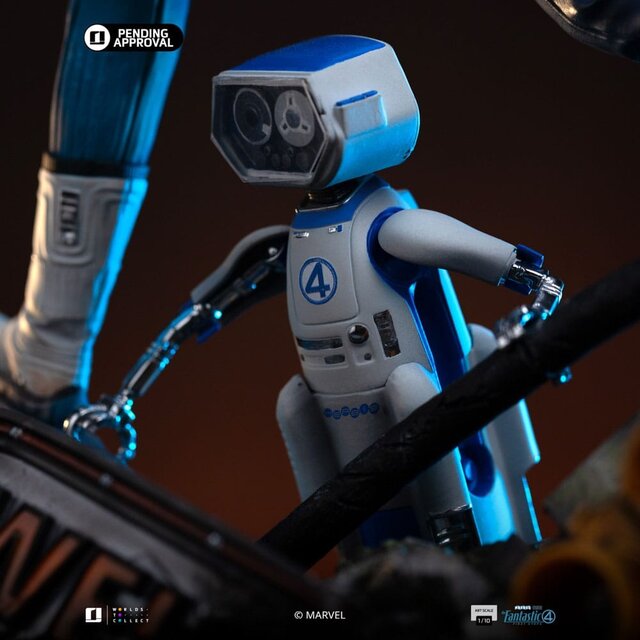 Fantastic Four Art Scale Statue 1/10 Mr. Fantastic and H.E.R.B.I.E 26cm