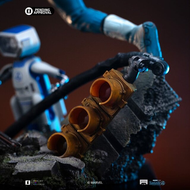Fantastic Four Art Scale Statue 1/10 Mr. Fantastic and H.E.R.B.I.E 26cm